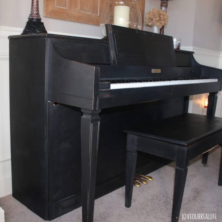 Piano Makeover with Chalk Paint