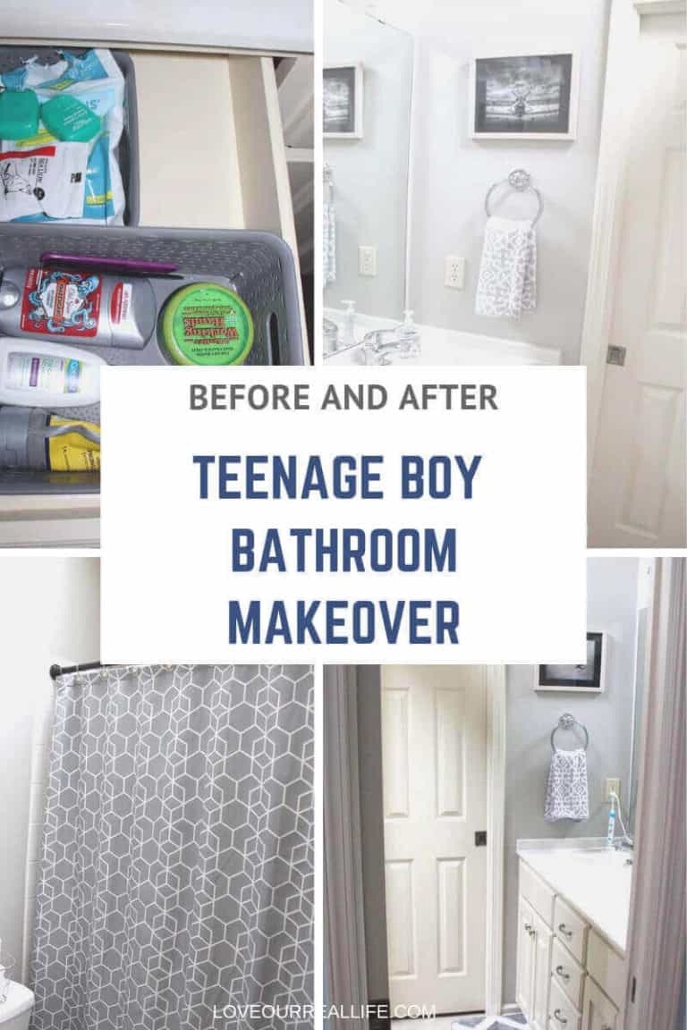 Teen Boy Bathroom Makeover ⋆ Love Our Real Life