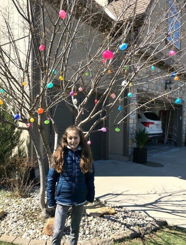 Easter Egg tree outdoors