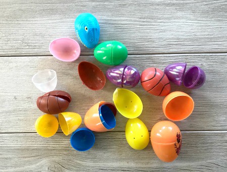 Plastic Easter eggs