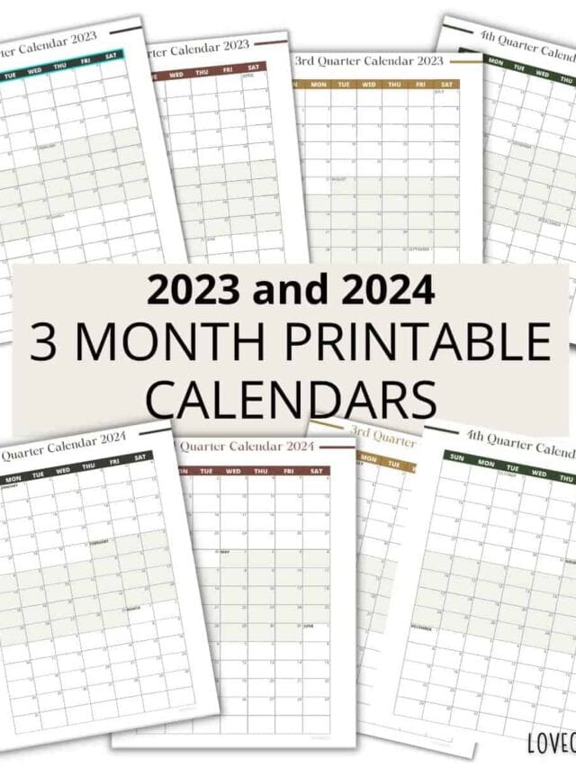 3 Month Calendar Printable Story Love Our Real Life 3 Month Calendar Printable Story Love Our Real Life