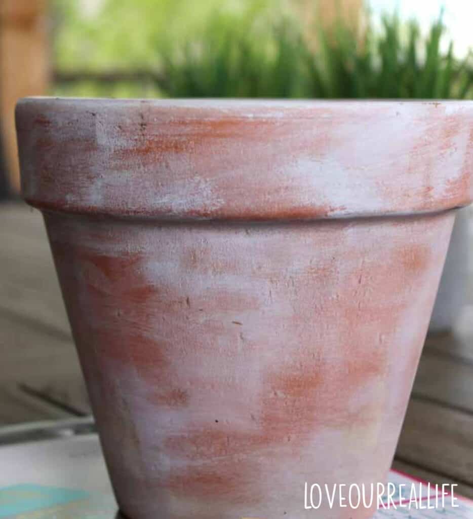 How to Paint Terra Cotta Pots (DIY Whitewash) ⋆ Love Our Real Life
