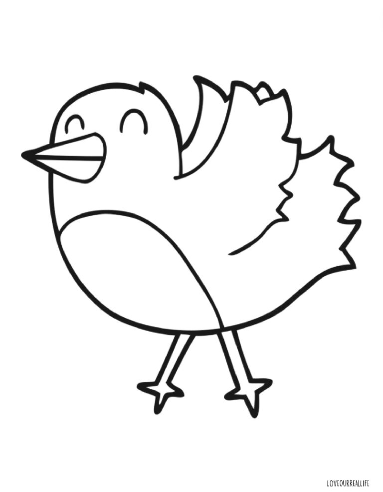 Chick Coloring Pages: Free Printable for Kids ⋆ Love Our Real Life