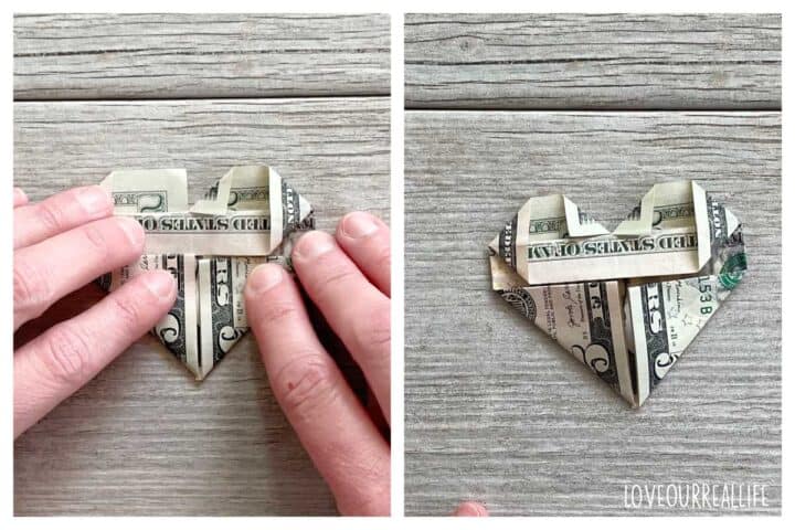 Dollar Bill Heart Origami: Give the Gift of Money ⋆ Love Our Real Life