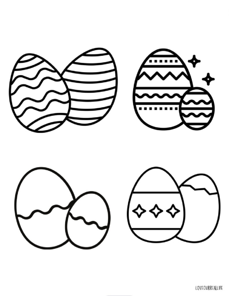 Easter Egg Coloring Pages And FREE Printable Egg Templates Love Our