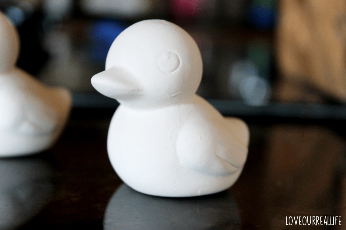 White craft duck.
