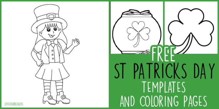 FREE Printable Shamrock Templates: For Coloring or St Patricks Day ...