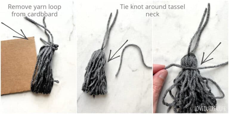 Easy DIY Tassel Tutorial - How to Make Yarn Tassels ⋆ Love Our Real Life