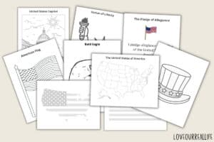 FREE American Flag & USA Coloring Pages - Printable PDFs ⋆ Love Our