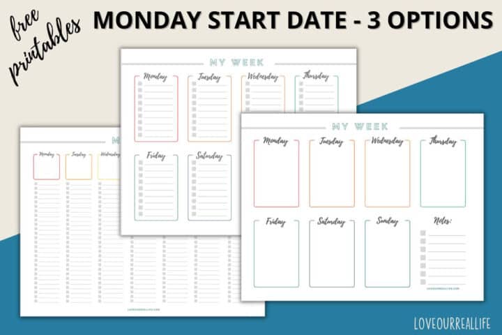 FREE Printable Days of the Week Calendar- Home or Classroom ⋆ Love Our ...
