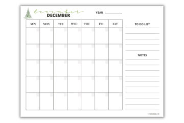 FREE Printable November &amp; December Calendar Templates (2024) ⋆ Love Our ...