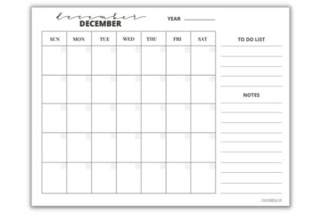 FREE Printable November & December Calendar Templates (2024) ⋆ Love Our ...