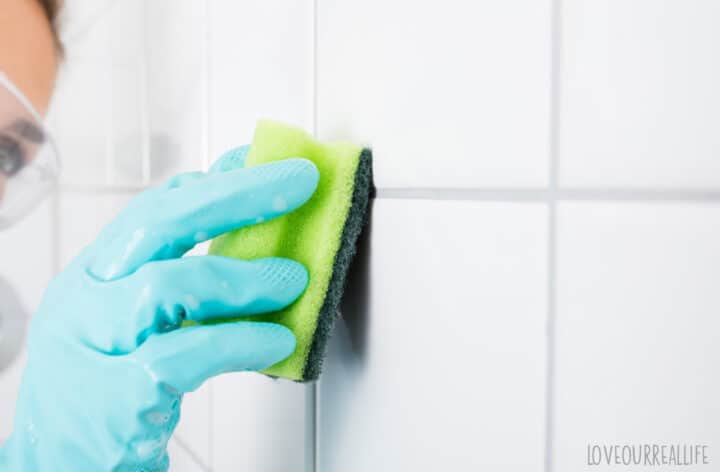 How to Clean Bathroom Tile Grout Mold (4 Simple Ways) ⋆ Love Our Real Life