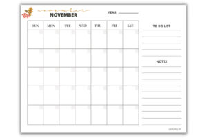 FREE Printable November &amp; December Calendar Templates (2024) ⋆ Love Our ...