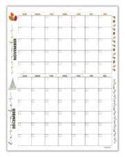 FREE Printable November & December Calendar Templates (2024) ⋆ Love Our ...