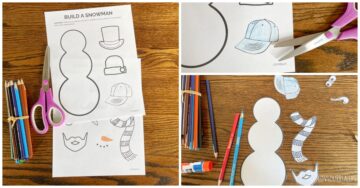 FREE Build a Snowman Printable Template- Easy Craft for Kids ⋆ Love Our ...
