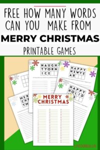 How Many Words Can You Make From Merry Christmas (Printable) ⋆ Love Our ...