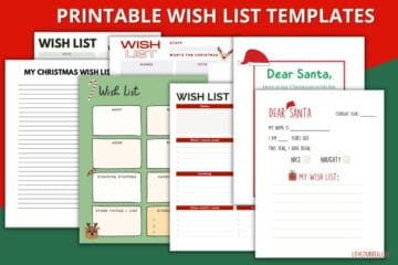 FREE Christmas Wish List Printable- Template for Gift List ⋆ Love Our ...