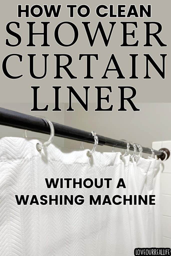 How to Clean a Shower Curtain Liner Without a Washing Machine ⋆ Love ...