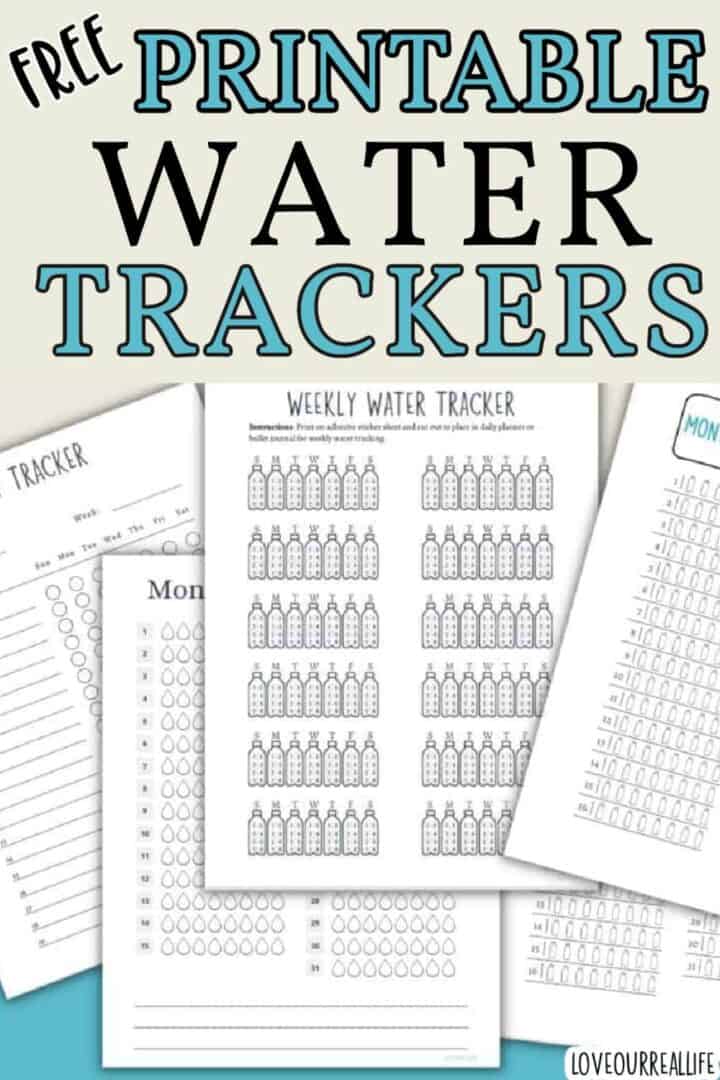 Free Monthly Water Tracker Printable (Meet Your Hydration Goals) ⋆ Love ...