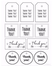 22 FREE Printable Thank You Gift Tags (For Gifts &amp; Cards) ⋆ Love Our ...