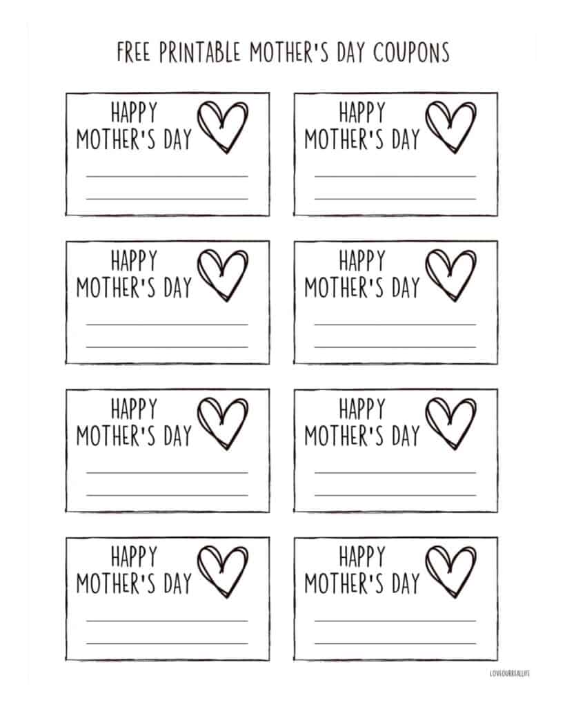FREE Mother's Day Gift Tag Printable- Gifts or Cupcake Toppers ⋆ Love ...