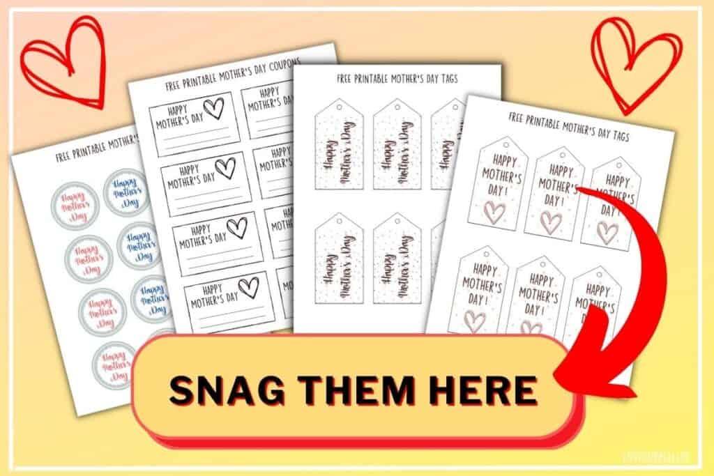 FREE Mother's Day Gift Tag Printable- Gifts or Cupcake Toppers ⋆ Love ...