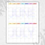 Two Week Calendar Template - Free Printable Weekly Planner ⋆ Love Our ...