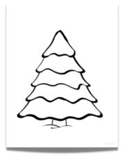 Free Christmas Tree Printable Template &amp; Coloring Pages ⋆ Love Our Real ...