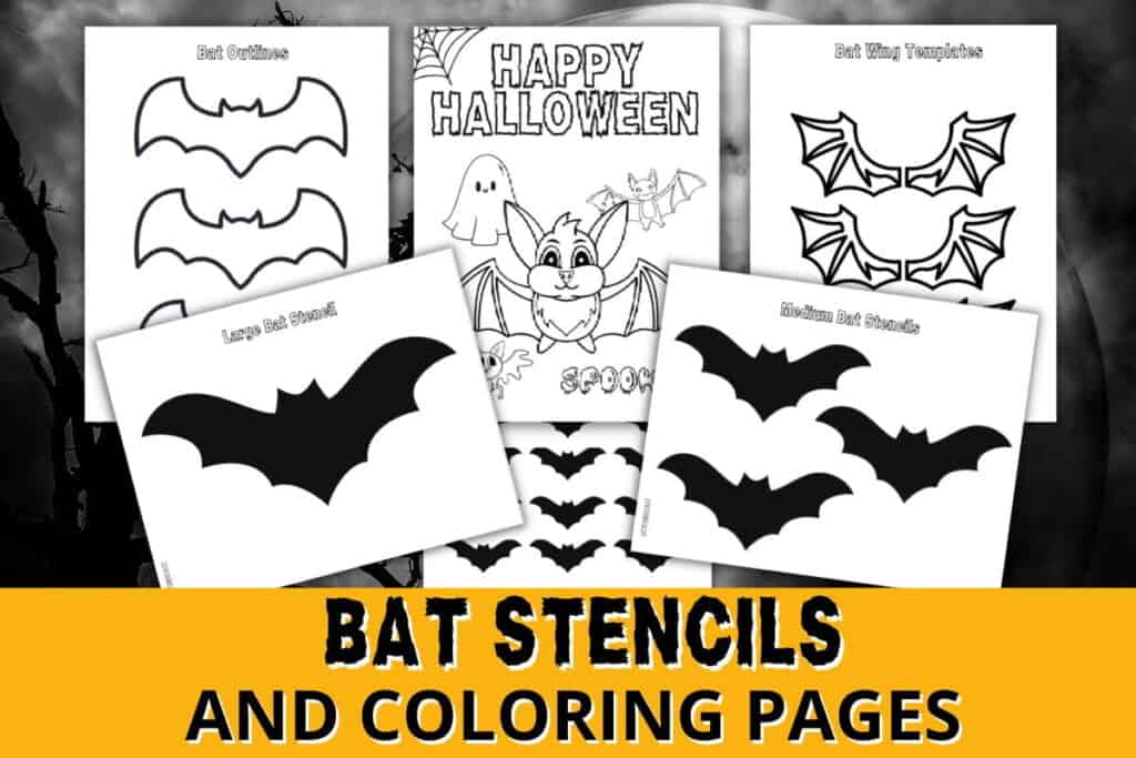 Free Printable Bat Template Stencil for Halloween Crafts ⋆ Love Our ...