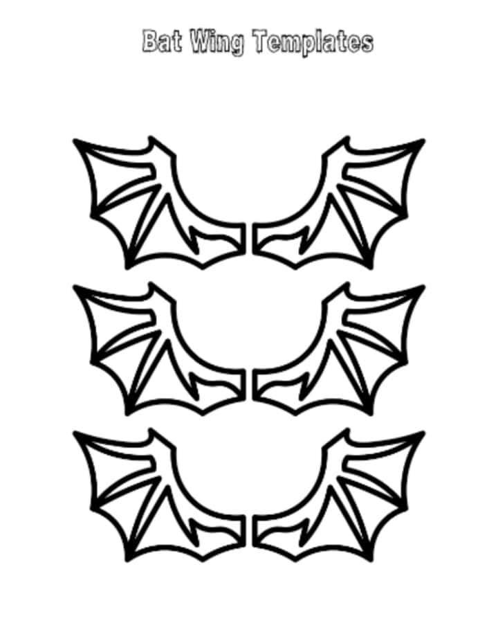 Free Printable Bat Template Stencil for Halloween Crafts ⋆ Love Our ...