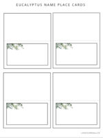Free Place Card Printable Templates - For Any Occasion ⋆ Love Our Real Life