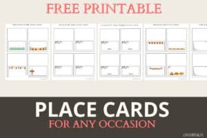 Free Place Card Printable Templates - For Any Occasion ⋆ Love Our Real Life