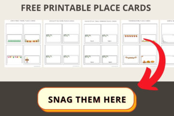 Free Place Card Printable Templates - For Any Occasion ⋆ Love Our Real Life