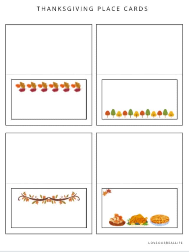 Free Place Card Printable Templates - For Any Occasion ⋆ Love Our Real Life