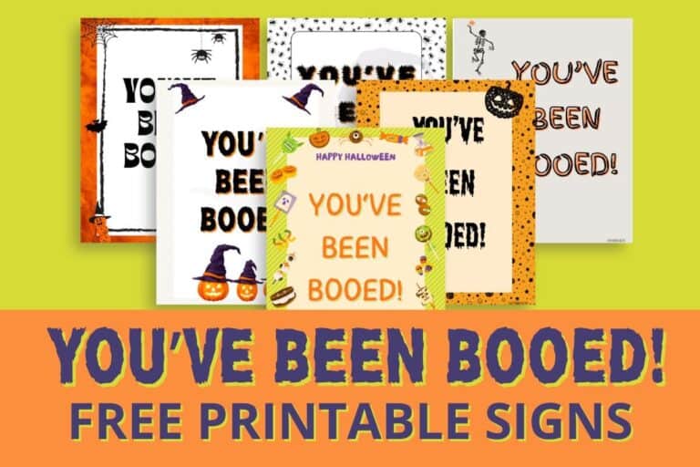 FREE Printable You've Been Booed Signs for Halloween ⋆ Love Our Real Life
