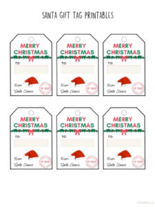 Free Printable Santa Gift Tags (Download Instantly to Print) ⋆ Love Our ...