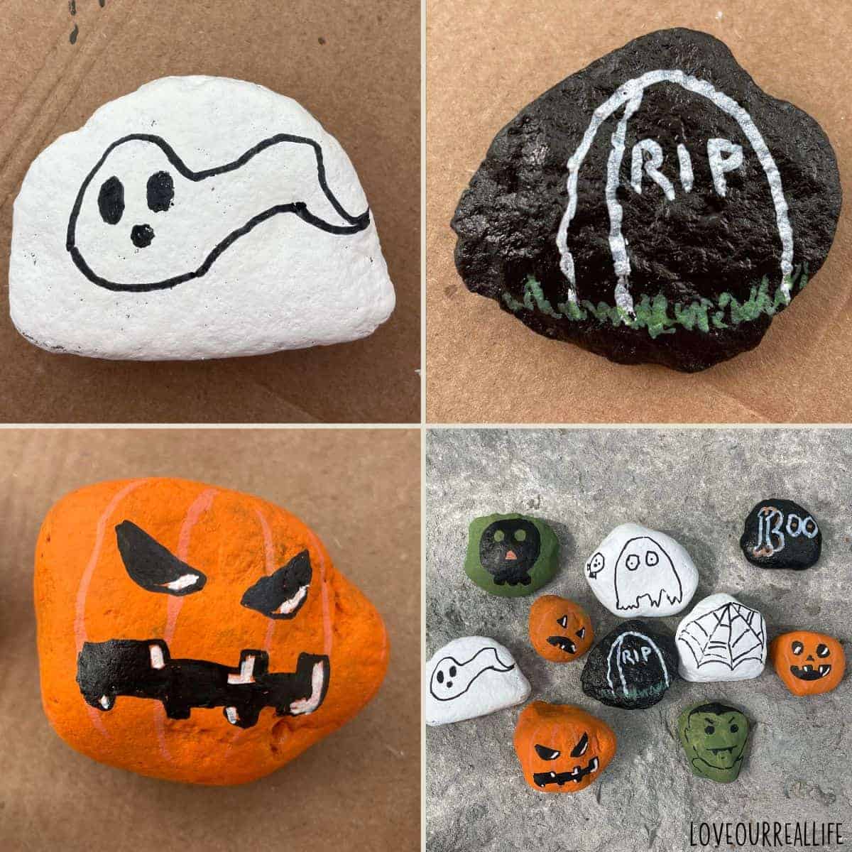 Fun and Easy Halloween Painted Rocks DIY ⋆ Love Our Real Life