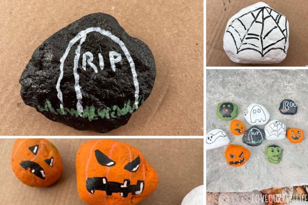 Fun and Easy Halloween Painted Rocks DIY ⋆ Love Our Real Life