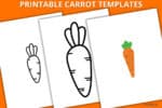 Carrot Template – Free Printable for Easter Crafts ⋆ Love Our Real Life