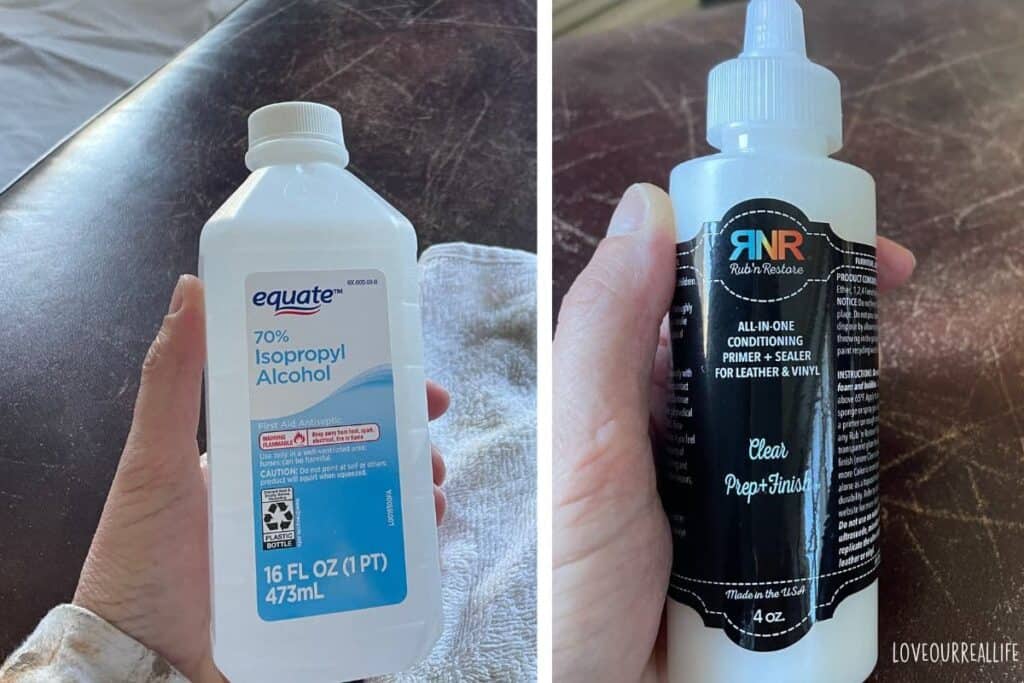 How to Restain Worn Leather Furniture with Rub and Restore ⋆ Love Our ...