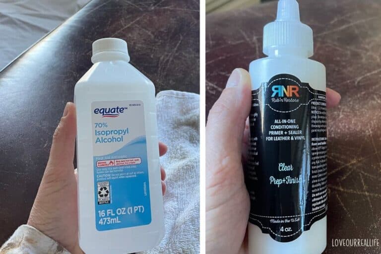 How to Restain Worn Leather Furniture with Rub and Restore ⋆ Love Our ...