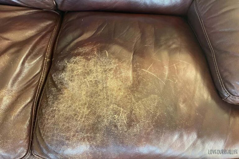 How to Restain Worn Leather Furniture with Rub and Restore ⋆ Love Our ...