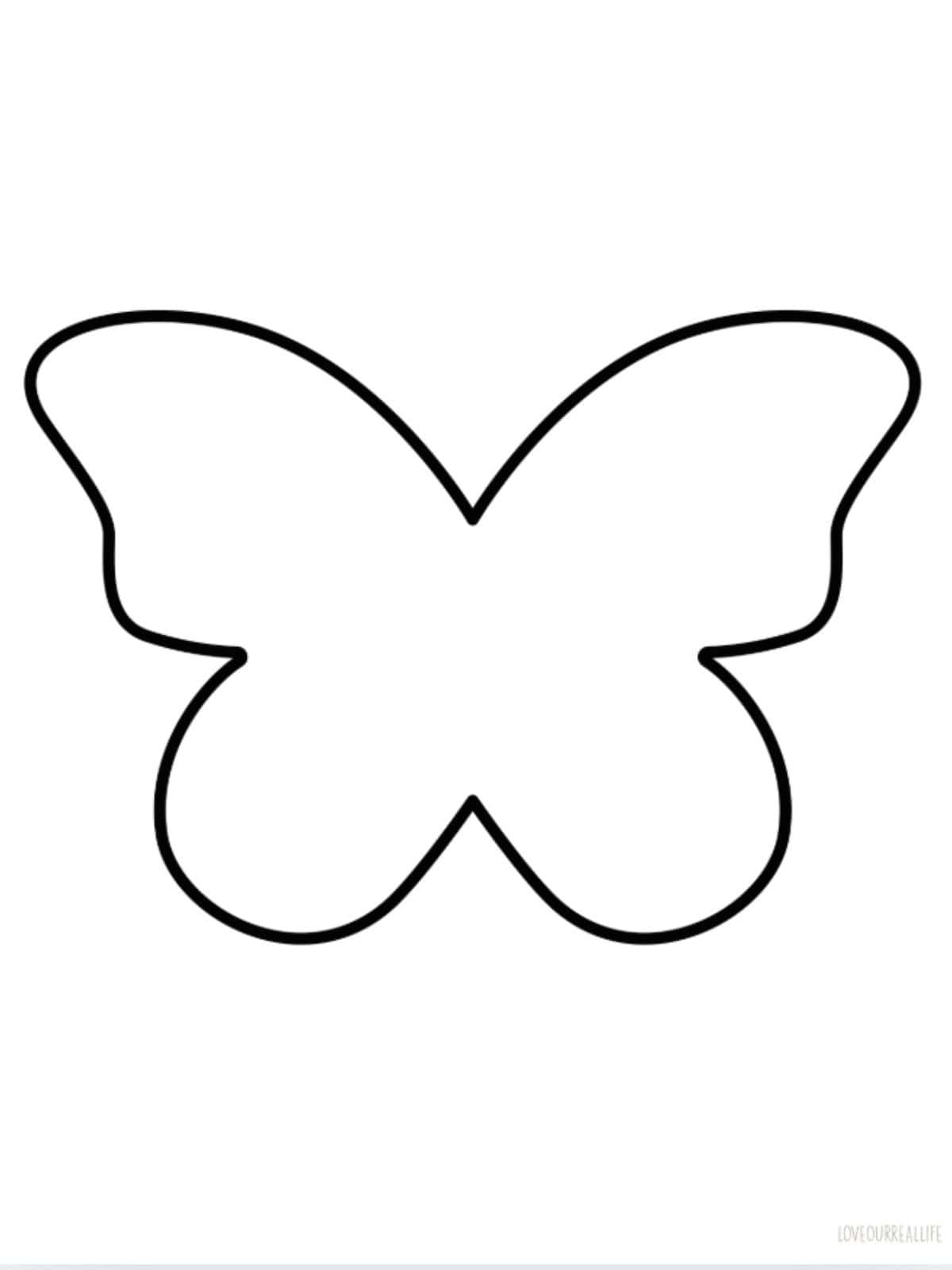 Butterfly stencil, basic.