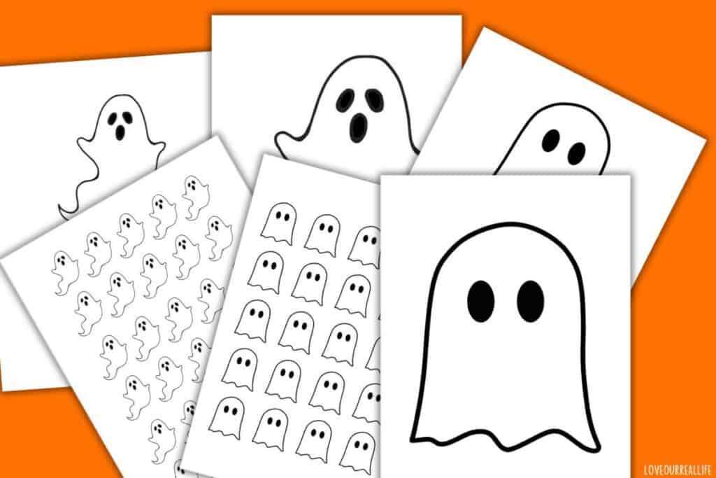 Free Ghost Outline Printable – Simple Ghost Drawing & Halloween Stencil ...