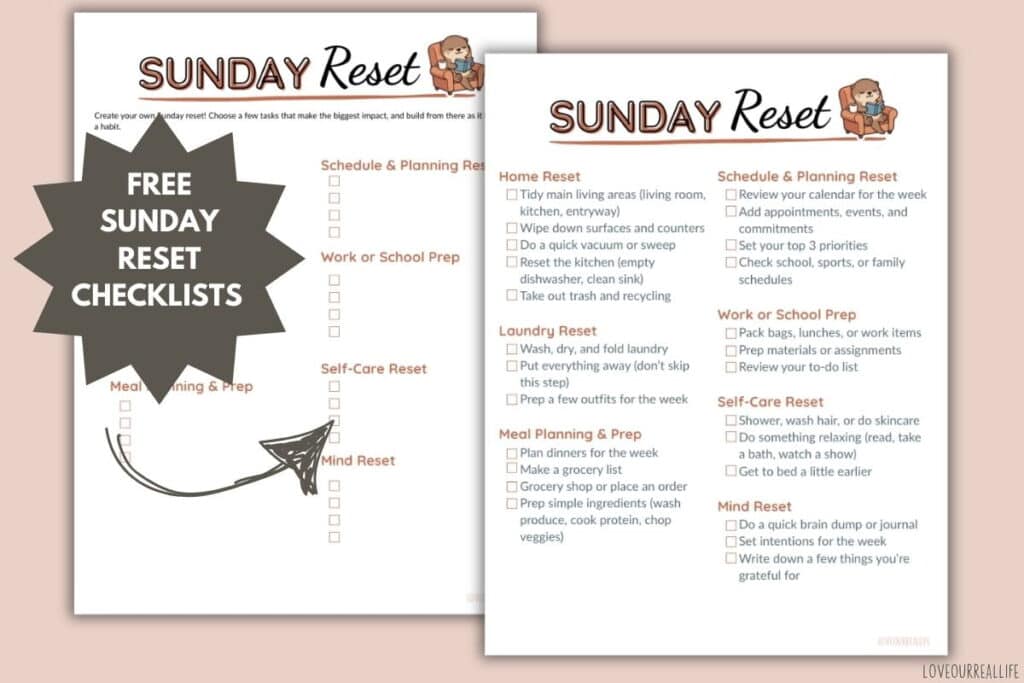 Sunday Reset Checklist.pdf Sunday Reset Checklist: The Simple Routine That Sets You Up for a ...